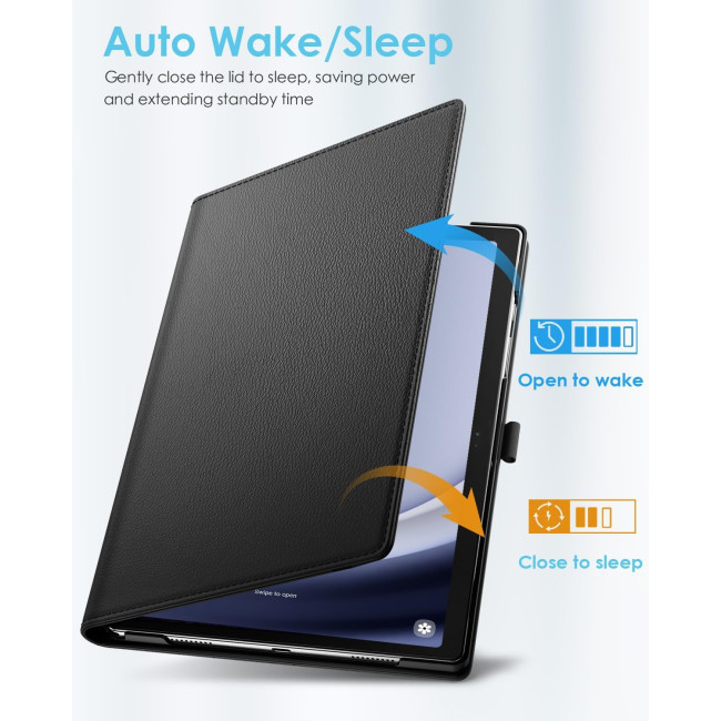 Вращающийся чехол TiMOVO для Samsung Galaxy Tab A9+/A9 Plus 11 дюймов, черный (2183)