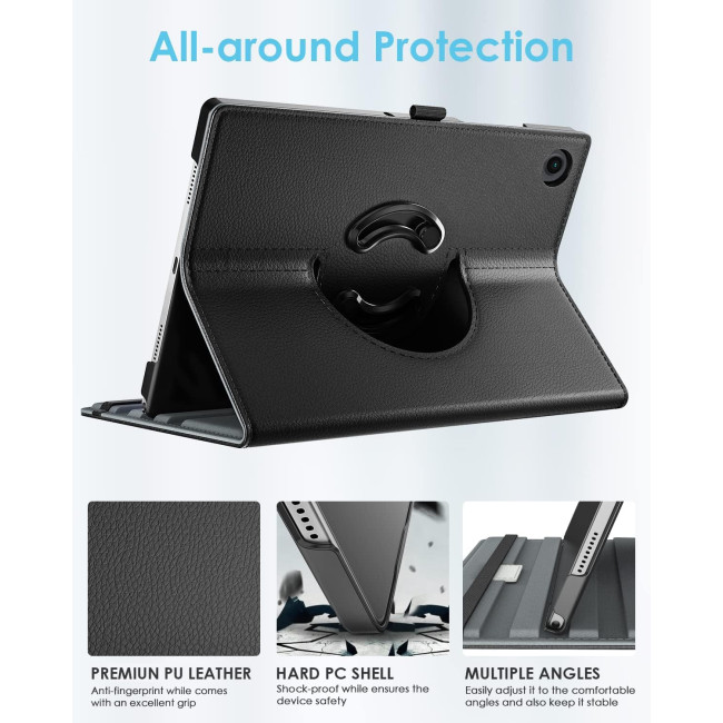 Вращающийся чехол TiMOVO для Samsung Galaxy Tab A9+/A9 Plus 11 дюймов, черный (2183)