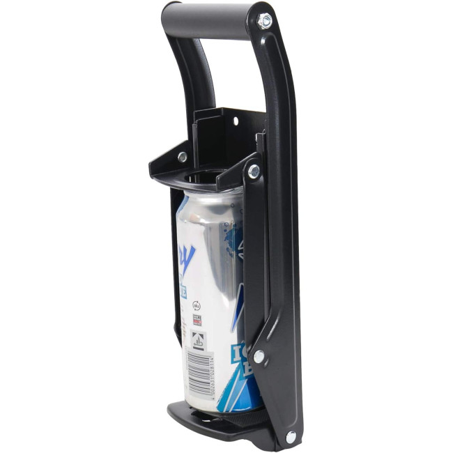 Подрібнювач банок HMF з відкривачкою для пляшок, чорний, 500 мл, пластик, настінний (0138)