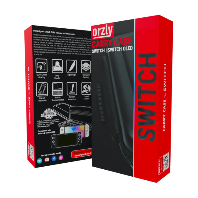 Портативний дорожній чохол Orzly з кишенями для аксесуарів та ігор (3036а)