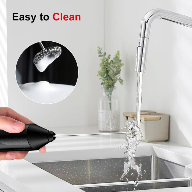 Потужний піноутворювач Bonsenkitchen MF8712-NEW, чорний (4179)