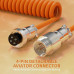 Професійний кастомний кабель MAMBASNAKE C01Ultra USB-C Aviator для ігрових клавіатур, помаранчевий (4177) № 3