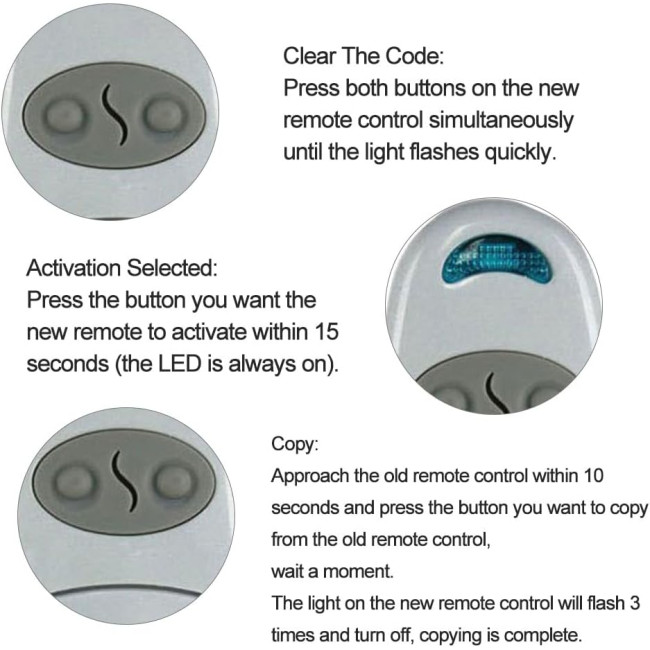 Пульт дистанційного керування гаражними воротами AOMiGT‎ TOP432NA 433,92 МГц, сірий (0167)