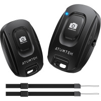 Пульт дистанційного керування камерою ATUMTEK ATYK165 з кнопкою для фото та відео, для iPhone та смартфонів Android, чорний (0033)