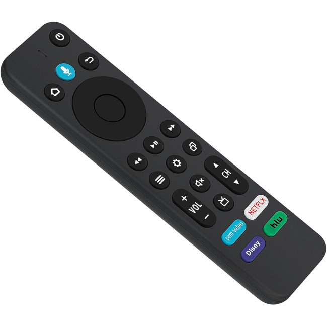 Пульт дистанційного керування PERFASCIN сумісний з Amazon 4-ї серії 4K UHD Smart TV 4K50N400A 4K43N400A 4K55N400A, чорний (0166)