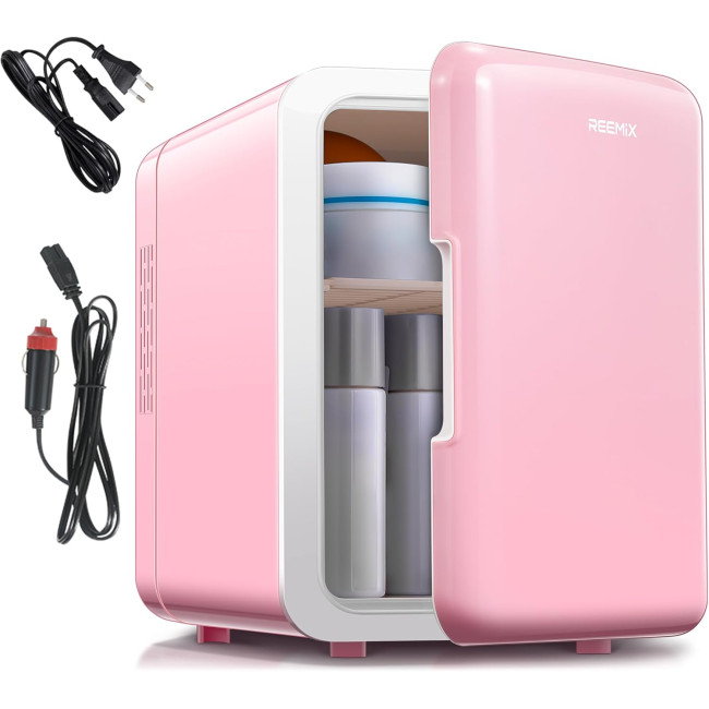 Reemix портативный холодильник-охладитель и подогреватель KM-14-4L, 4 литра, розовый (4197)
