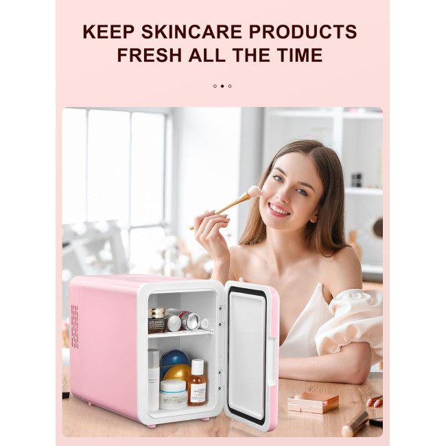 Reemix портативный холодильник-охладитель и подогреватель KM-14-4L, 4 литра, розовый (4197)