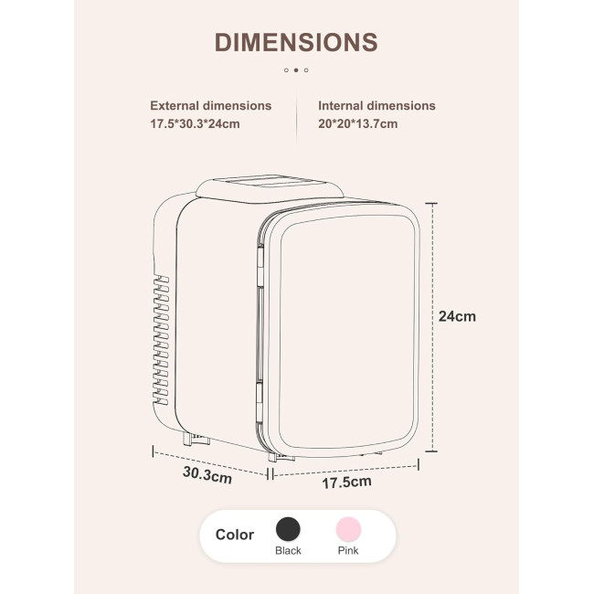 Reemix портативный холодильник-охладитель и подогреватель KM-14-4L, 4 литра, розовый (4197)