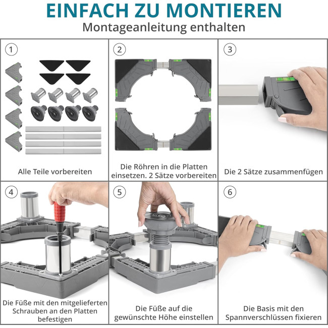 Регульована підставка для міні-холодильника та пральної машини Winter Shore HS-MFSTAND1 (3020)