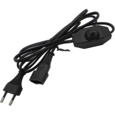 Світлодіодний димер PB-Versand 534 (DIM-CP-BL) 1-60 Вт з кабелем 2м (вилка + розетка) з плавним регулюванням яскравості, чорний (4073)