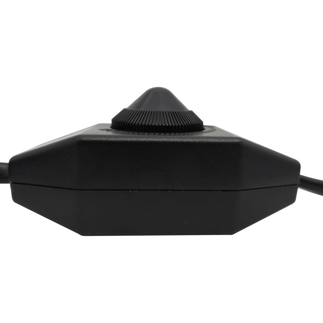 Світлодіодний димер PB-Versand 534 (DIM-CP-BL) 1-60 Вт з кабелем 2м (вилка + розетка) з плавним регулюванням яскравості, чорний (4073)