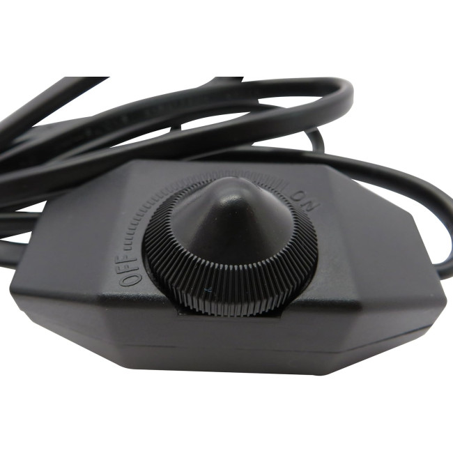 Світлодіодний димер PB-Versand 534 (DIM-CP-BL) 1-60 Вт з кабелем 2м (вилка + розетка) з плавним регулюванням яскравості, чорний (4073)