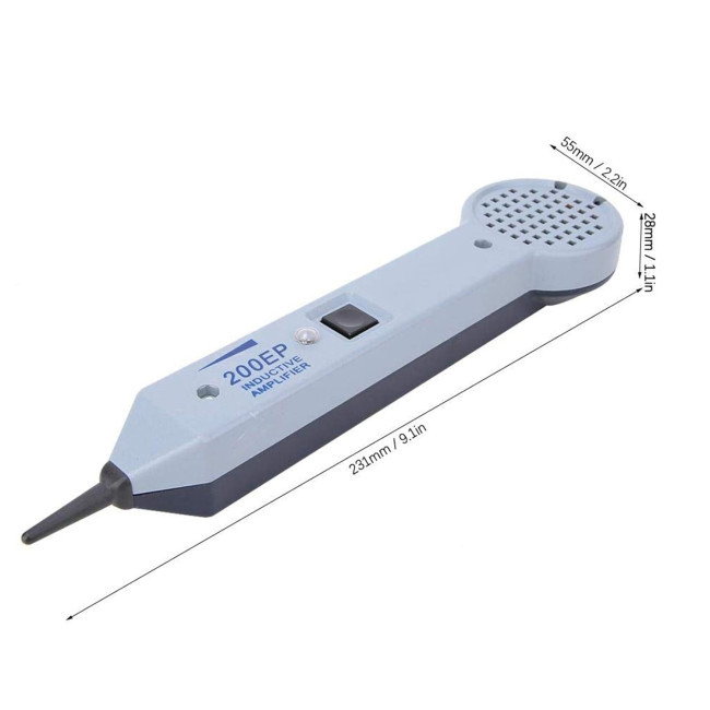 Тестер дротяного трасування CDIYTOOL 200EP з високою точністю, індуктивним підсилювачем та зондом, срий (0172)