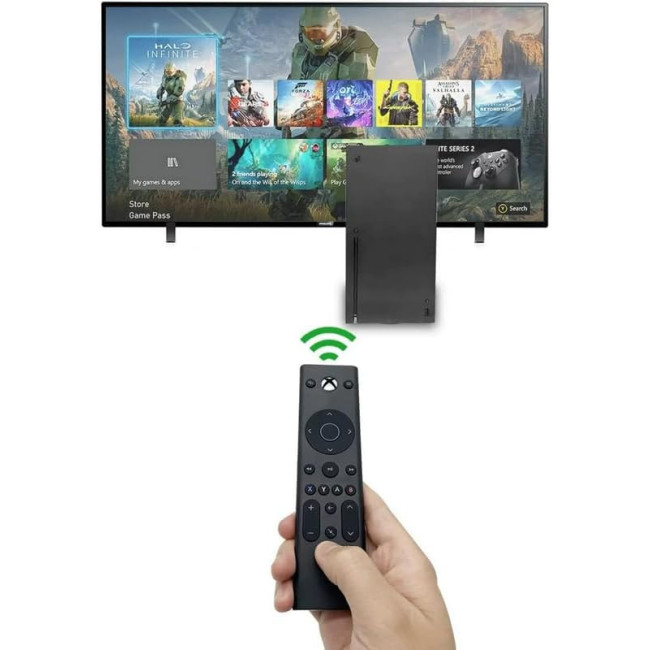 Універсальний пульт дистанційного керування PEGLY P-VMX0, сумісний з Xbox Series X|S, Xbox One, Microsoft Xbox, чорний (0164)