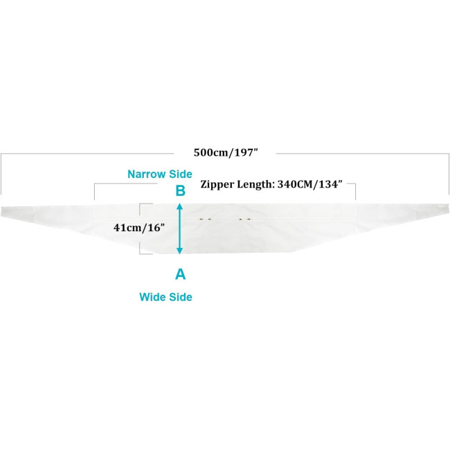 Універсальний ущільнювач HOOMEE AL003 для вікна 500 см. для портативного кондиціонера та сушильної машини (0147)