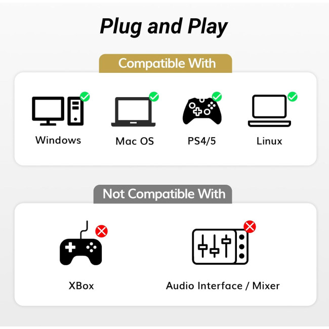 USB-мікрофон TONOR TC30, комп'ютерний мікрофон зі штативом, амортизатором для ігор, потокової передачі, подкастингу, чорний (0106)