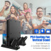 Вертикальна підставка охолодження EEEKit для PS4 з 2 зарядними станціями для контролерів, чорний (3054) № 5