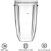 Запасні чашки QUIENKITCH для блендера Nutribullet, сумісні з блендерами NutriBullet потужністю 600 Вт та 900 Вт (2094) № 1