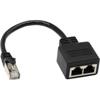 zdyCGTime Мережевий кабель Ethernet типу Y RJ45, 23 см. (5006)