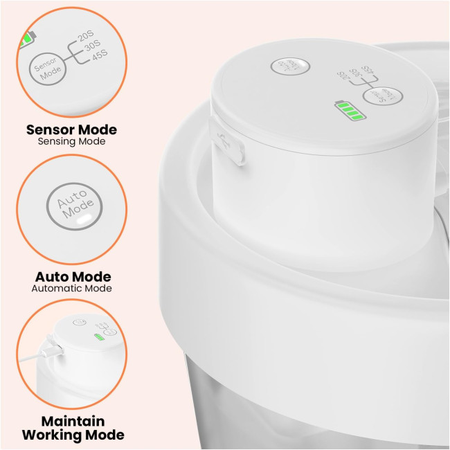 Акумуляторний фонтанчик Pewkim TZ-WF07 для домашніх тварин, білий (4003)