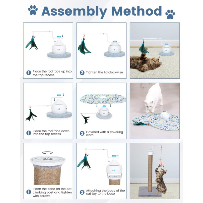 Автоматичні інтерактивні іграшки HAPPY HACHI 9944093 для котів (4068)