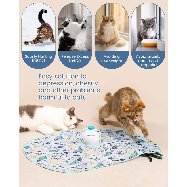 Автоматичні інтерактивні іграшки HAPPY HACHI 9944093 для котів (4068)