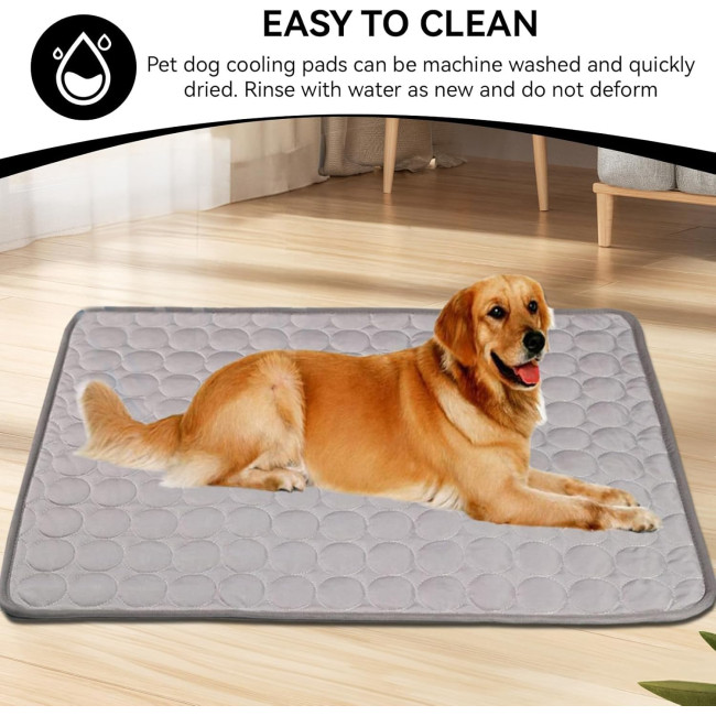 Cyrank Охолоджувальна ковдра для собак, XL/100 * 70 см, сірий (5145)