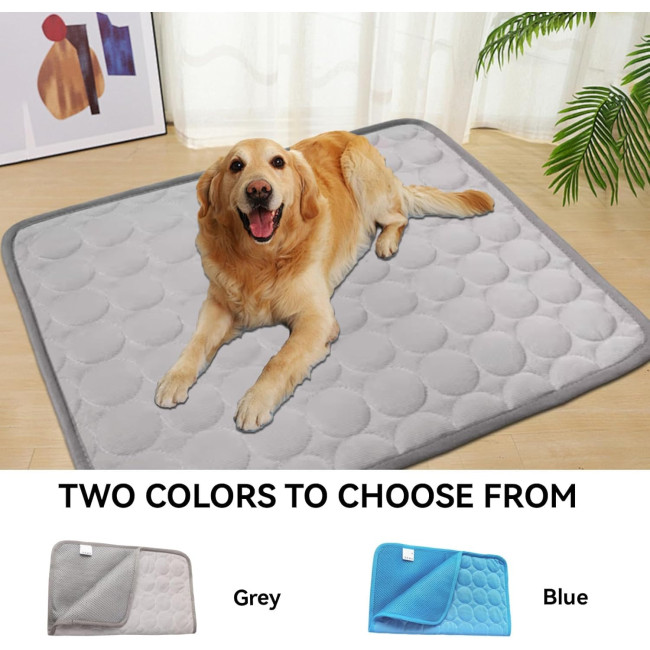 Cyrank Охолоджувальна ковдра для собак, XL/100 * 70 см, сірий (5145)