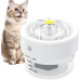Фонтан для води AOZOOM TZ-WF02 для котів, у приміщенні зі світлодіодним підсвічуванням, білий (4007) № 
