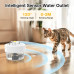 Фонтан для води AOZOOM TZ-WF02 для котів, у приміщенні зі світлодіодним підсвічуванням, білий (4007) № 1
