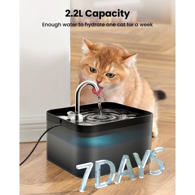 Фонтанчик для котів PawPoll FW-D01, чорний (3192)