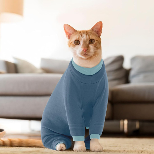 Костюм для догляду за котами PUMYPOREITY, Синьо-сірий (3184)