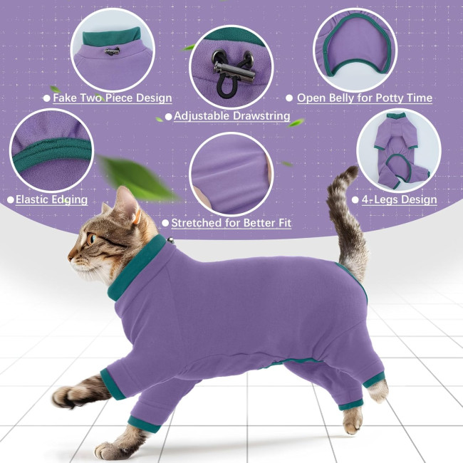 Костюм PUMYPOREITY для догляду за котами, фіолетовий (3181)