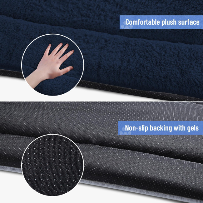 Лежак Baodan для собак середнього та великого розміру, 90×60 см, темно-синій (3002)