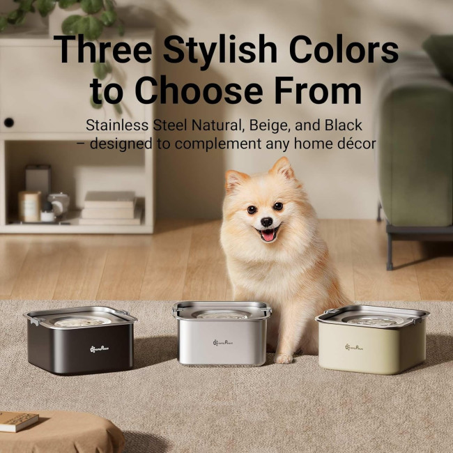 Миска для води DownyPaws DPDW100, 3л, бежева (4164)