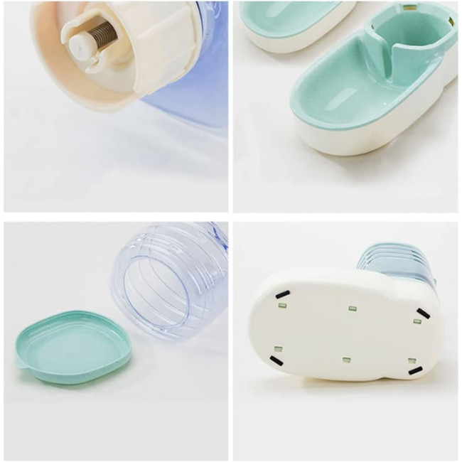 Набір автоматичних годівниць для домашніх тварин HKUKUUU, 3,8 л х 2 шт., сірий (3100)