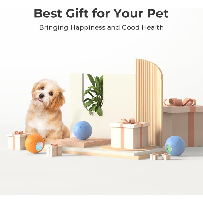 Інтерактивний м'яч для собак Cheerble C1221, помаранчовий (3064)