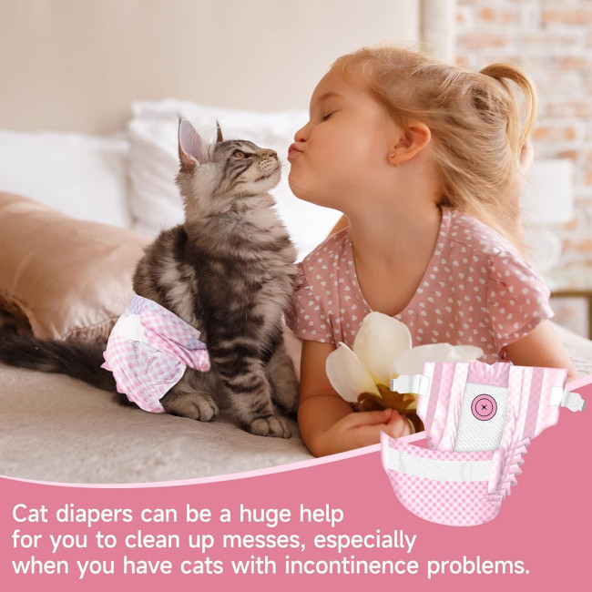 Одноразові підгузки MICOOYO для цуценят і котів, рожеві (3081)