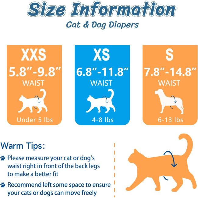 Одноразові підгузки MICOOYO MIDCD для цуценят і котів, помарачові (3083)
