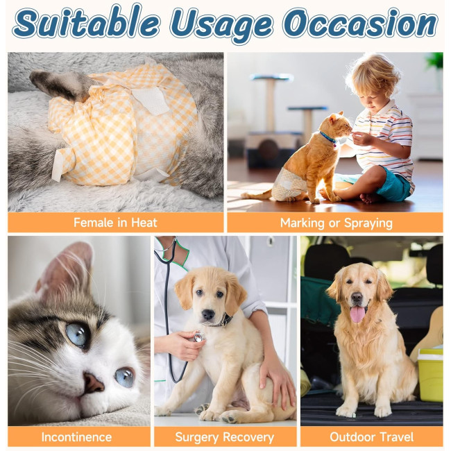 Одноразові підгузки MICOOYO MIDCD для цуценят і котів, помарачові (3083)