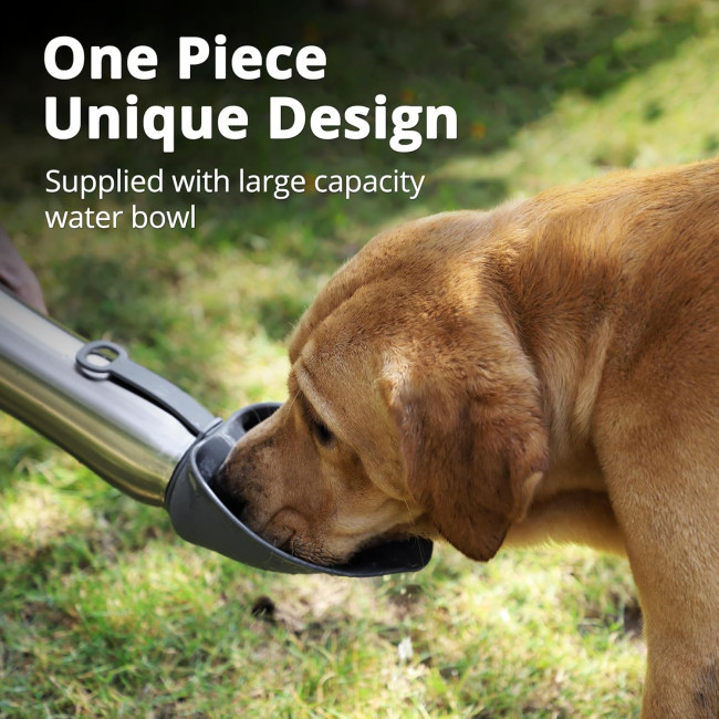 Бутылка для питья из нержавеющей стали Petace N80350 для домашних животных, серая (4069)