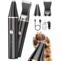 Триммер для лап собак Oneisall з подвійними лезами, безшумна машинка для стрижки собак (0005)