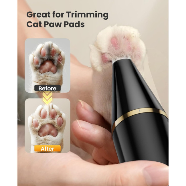 Триммер для лап собак Oneisall з подвійними лезами, безшумна машинка для стрижки собак (0005)