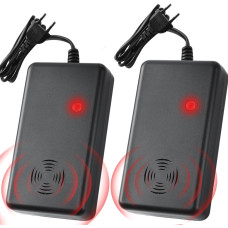 Warmfay Ультразвуковий відлякувач куниць A4208 з вилкою та ефектом запобігання звикання для 50 м², чорний (5076)