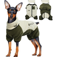 Зимовий джемпер PUMYPOREITY для маленьких собак із захистом вух, бежевий (3150)