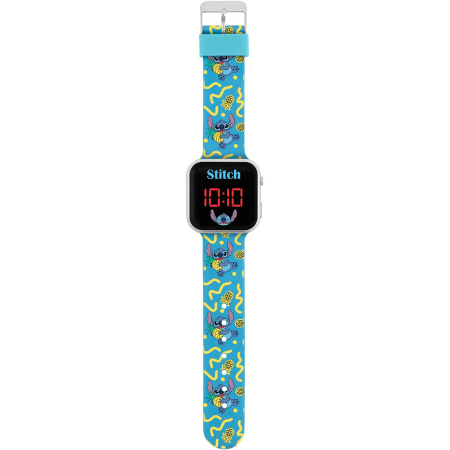 Світлодіодний годинник Peers Hardy з принтом персонажів Disney Lilo and Stitch LAS4038, синій (my-4261)