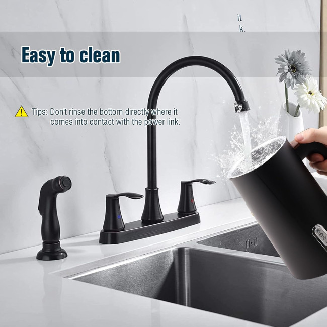 Спінювач молока NESSGRAIM N17 black, 1000 Вт, чорний (my-14070)