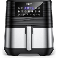 Безмасляна аерофритюрниця Innsky Air Fryer XL 5.8QT аерогриль потужністю 1700 Вт, чорна (my-2004)