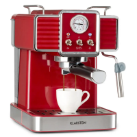 Кавомашина в ретро стилі Klarstein Gusto Classico 1350 Вт, 20 бар, 1,5 л червоний 10035565 (my-5078) б/у