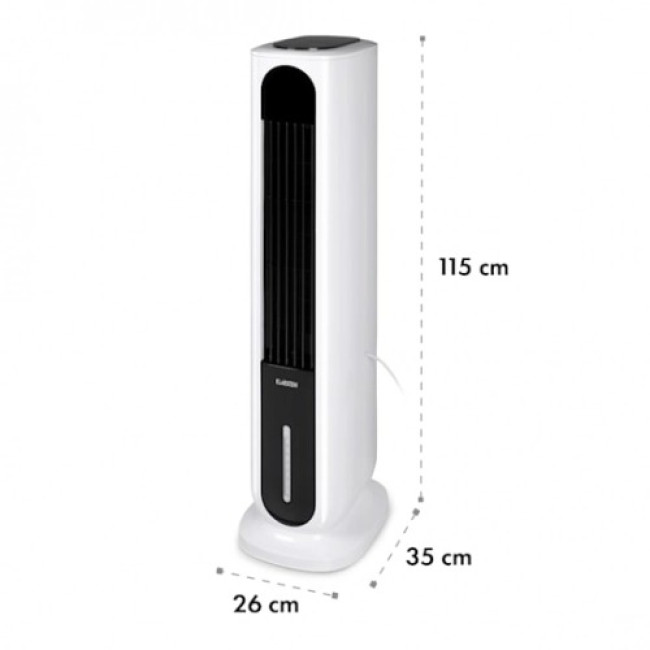 Вентилятор охолоджувач-зволожувач повітря Klarstein Polar Tower Smart до 45 м?, 85 Вт, 10035830 (my-5205)